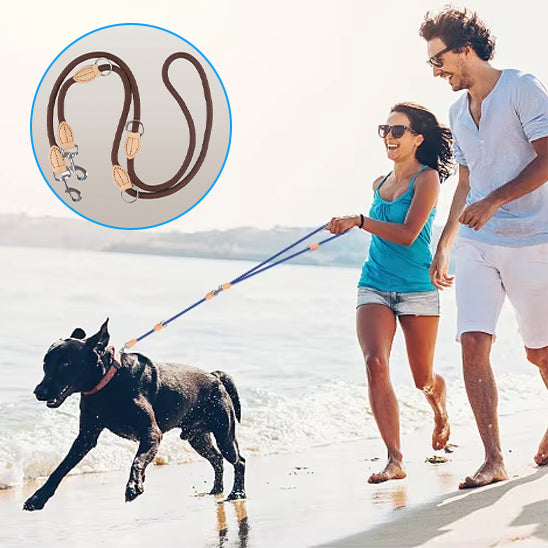 Laisse double pour chien | DuoMarche™