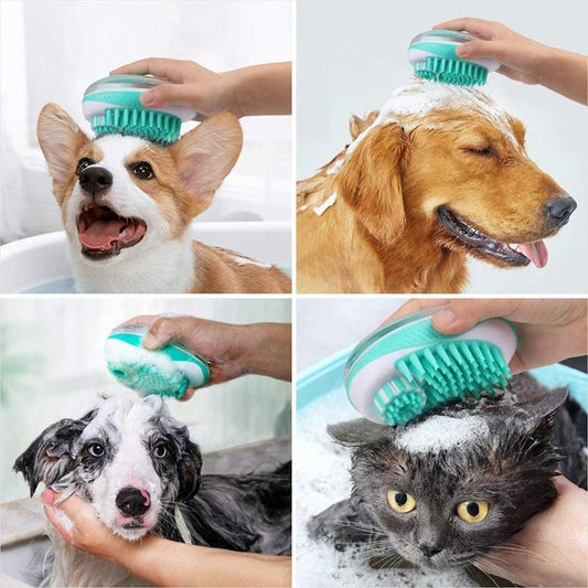 BrossyDog™ - Brosse de bain pour animaux 2 en 1 | chien - Lavieduchien