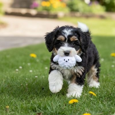 Balle pour chien avec notre compagnon en balade