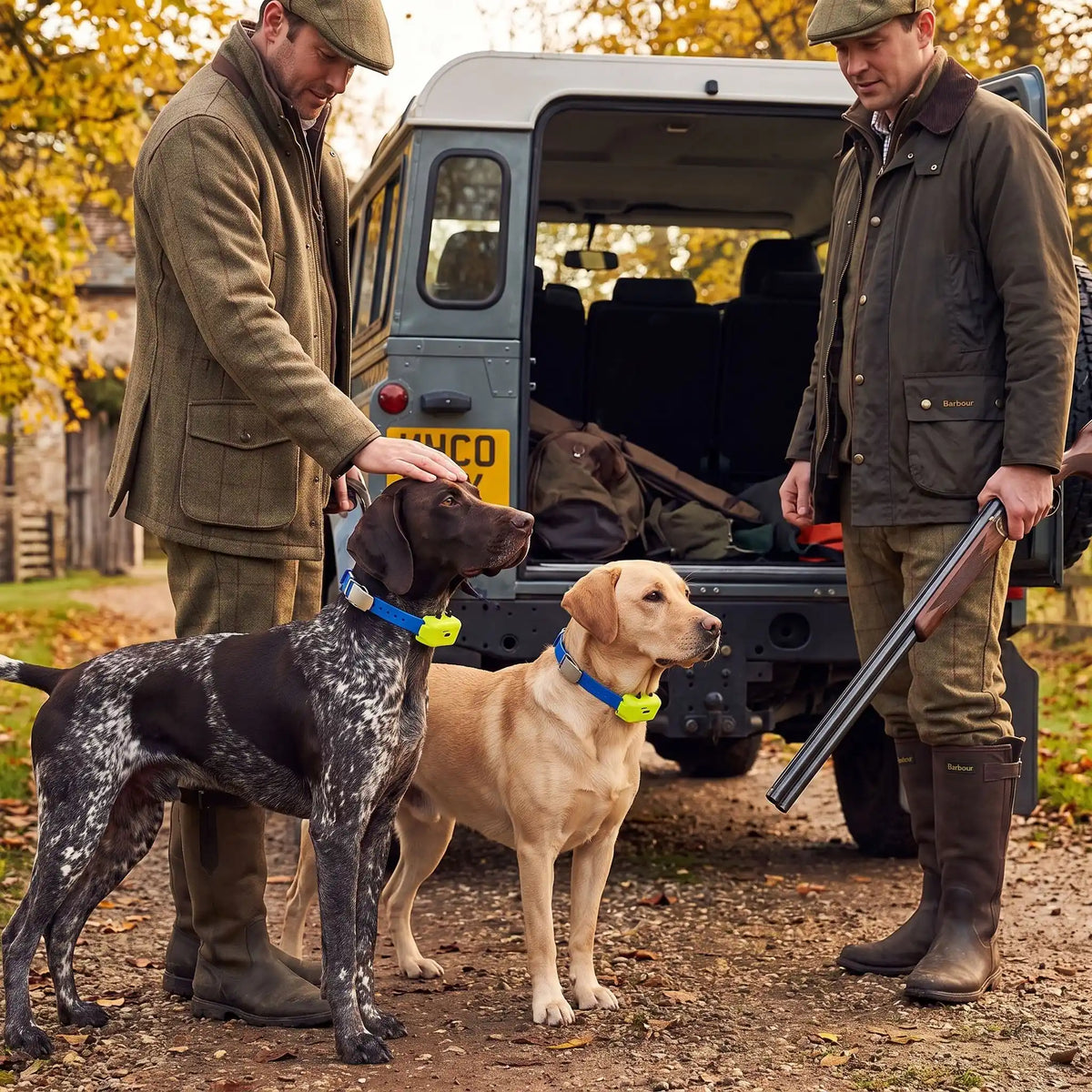 Collier GPS chien chasse week-end chasse avec chiens hommes