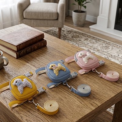 Harnais petit chien trois colories