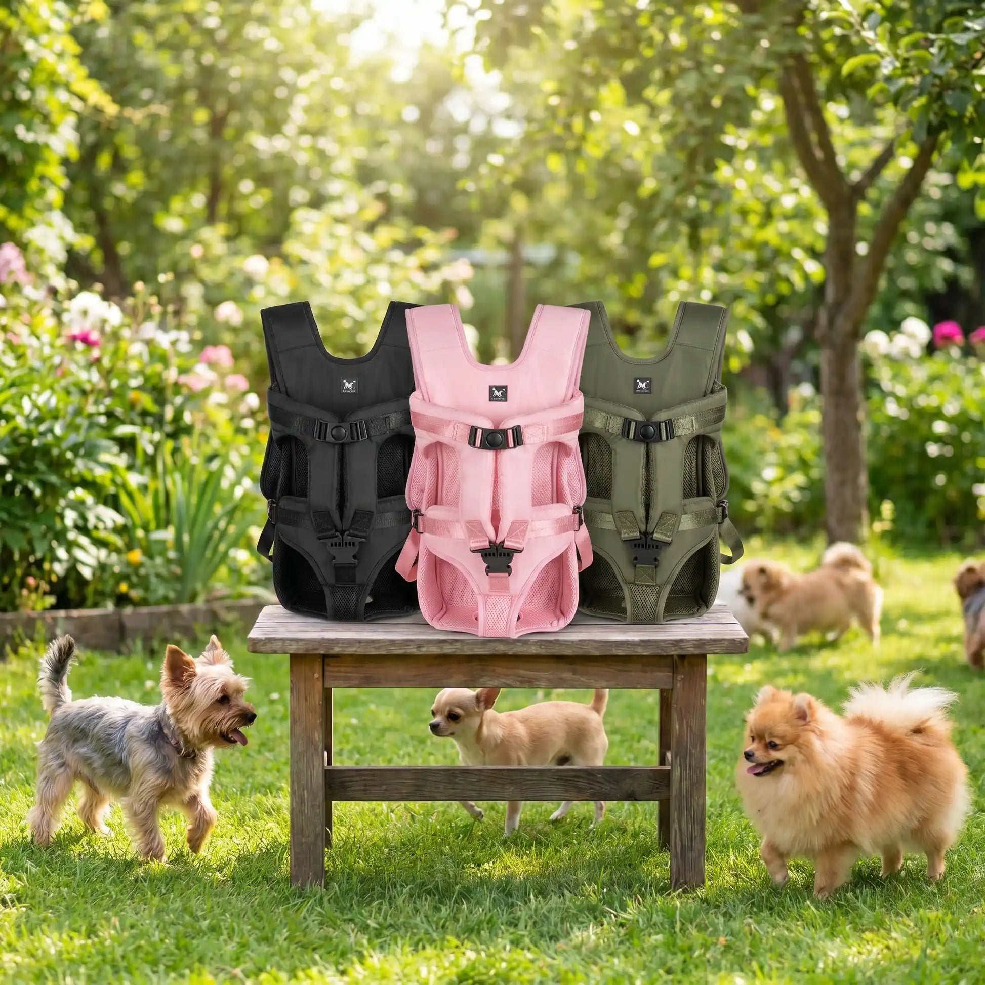 Sac a dos pour chien trois colories