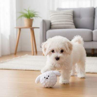 balle pour chien avec notre compagnon qui joue