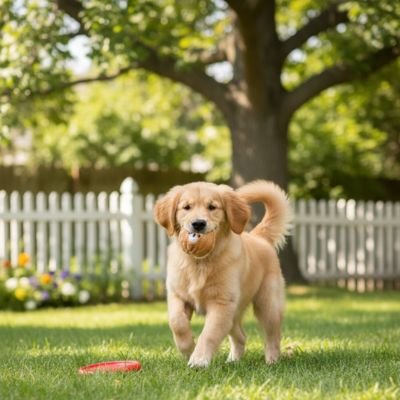 balle pour chien avec notre toutou en promenade