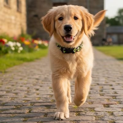 Collier chien sur notre toutou en promenade