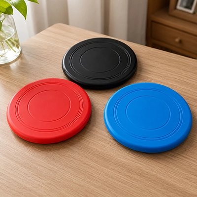 Frisbee chien trois couleurs