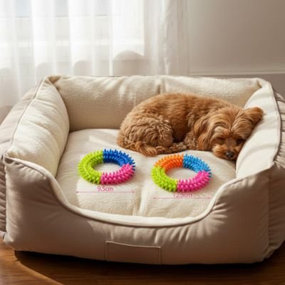 Jouet chien a coté de notre toutou