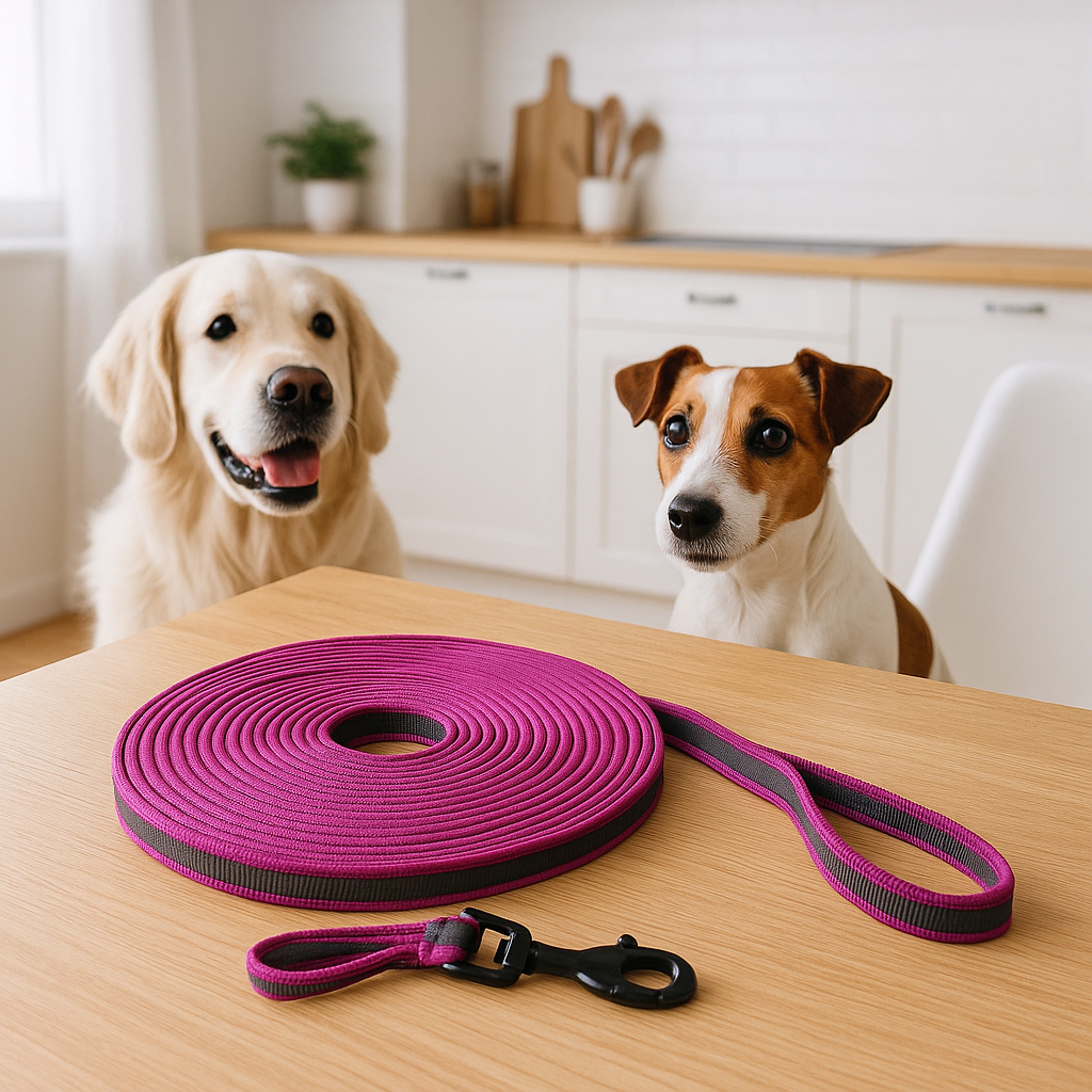 longe chien sur table cuisine avec nos amis
