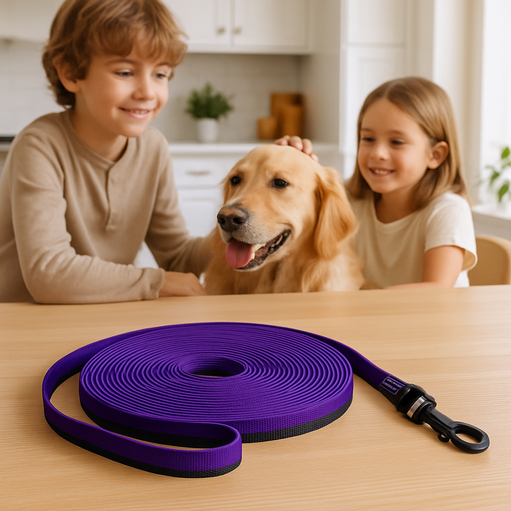 longe chien violet table cuisine avec nos amis