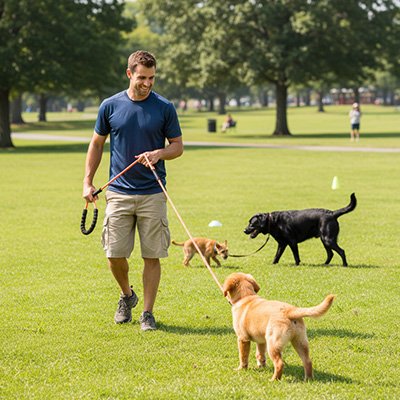 longes chien entrainement avec nos amies quatre pattes