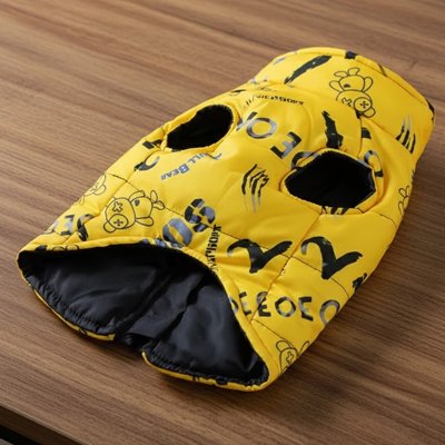 Manteau chien jaune