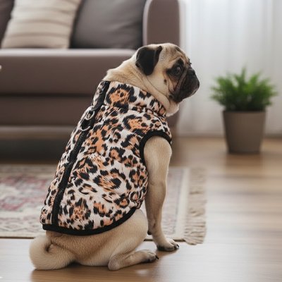 Manteau chien sur notre compagnon assis