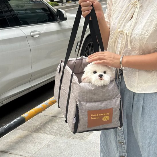 Sac de transport pour chien avec notre toutou