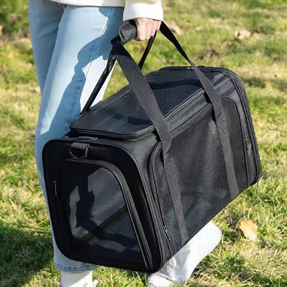 Sac de transport pour chien noir voyage