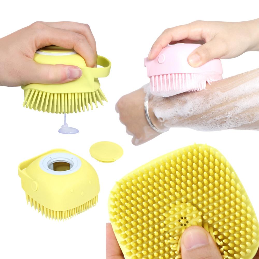 BrossyDog Brosse de bain pour animaux 2 en 1 